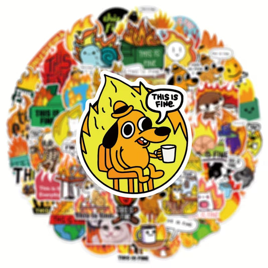 STICKERS THIS IS FINE