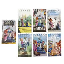 CUADERNO ESPIRAL ZOOTOPIA HAPPY BIRTHDAY