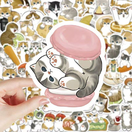 STICKERS GATOS & COMIDA