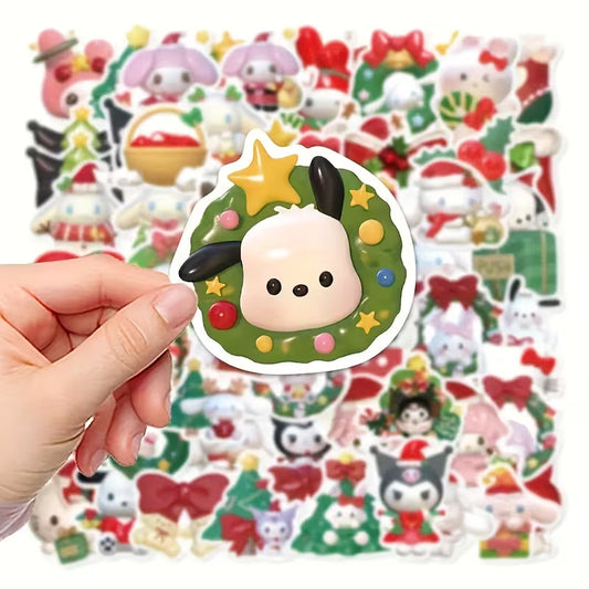 STICKERS SANRIO NAVIDAD