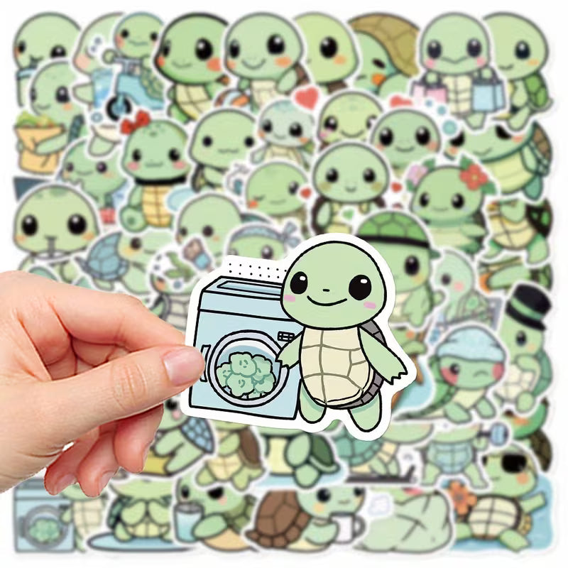 STICKERS TORTUGUITAS ANIMADAS