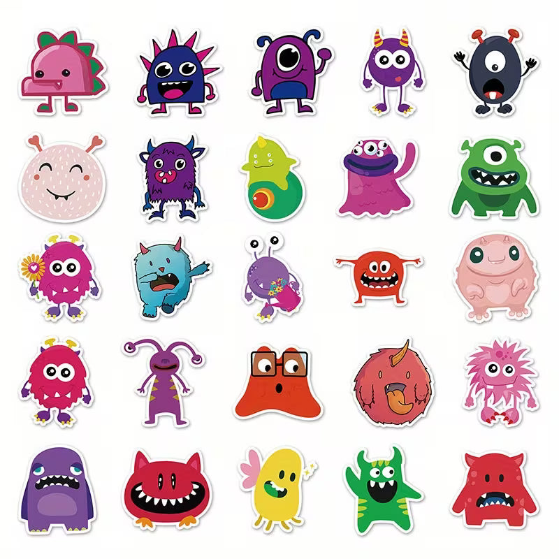 STICKERS MONSTRUOS ANIMADOS