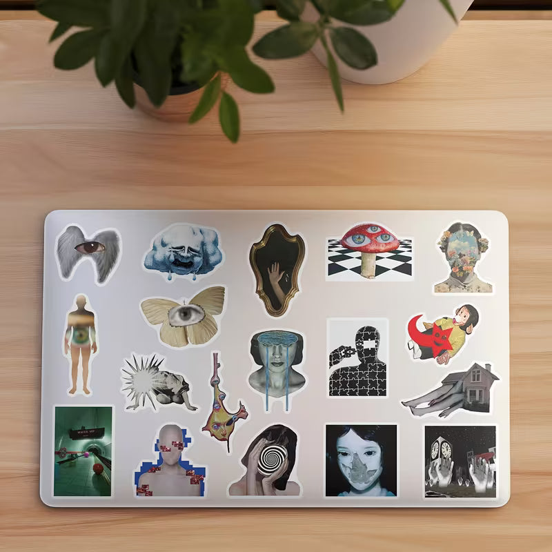 STICKERS SERIE CREAM CORE AESTHETICS