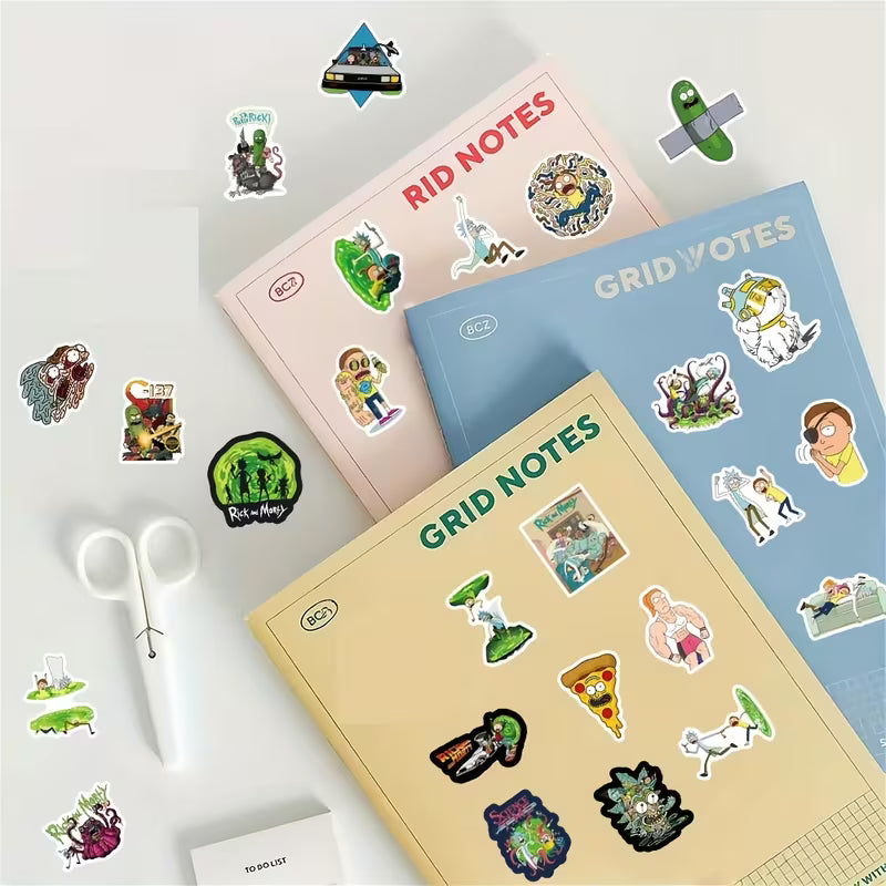 STICKERS RICK AND MORTY