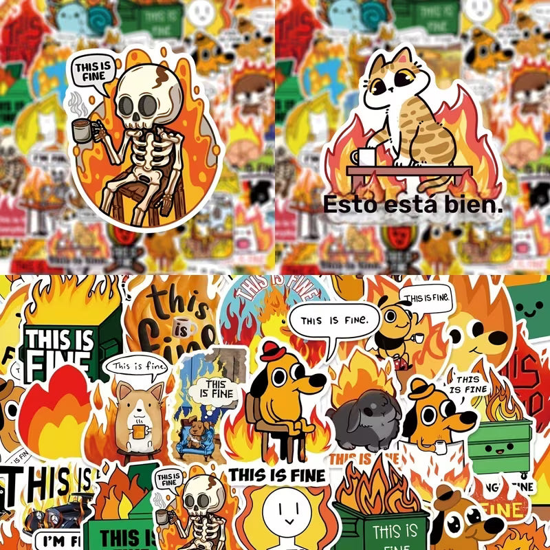 STICKERS THIS IS FINE