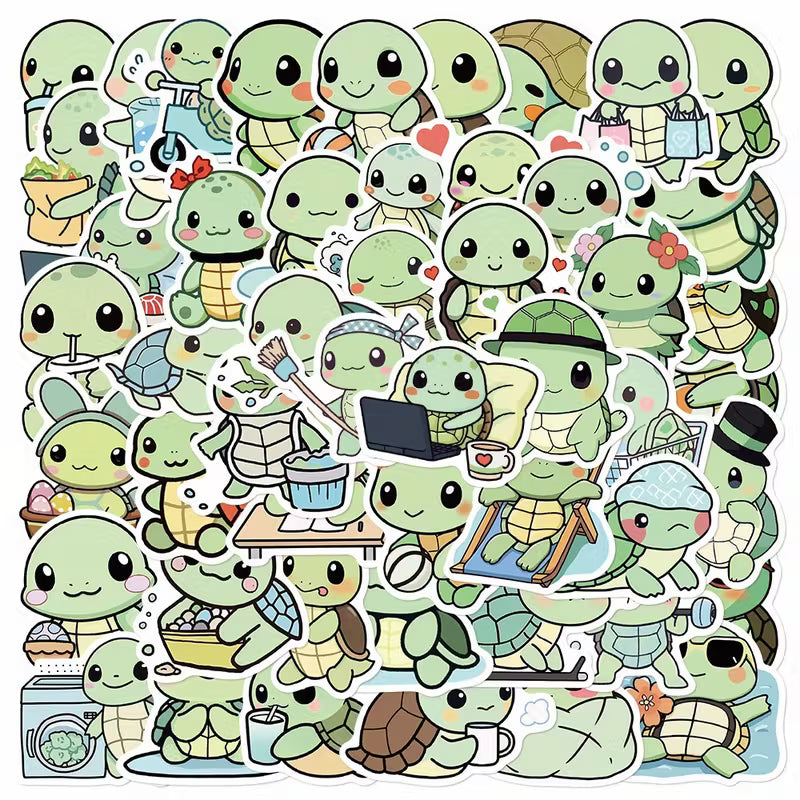 STICKERS TORTUGUITAS ANIMADAS