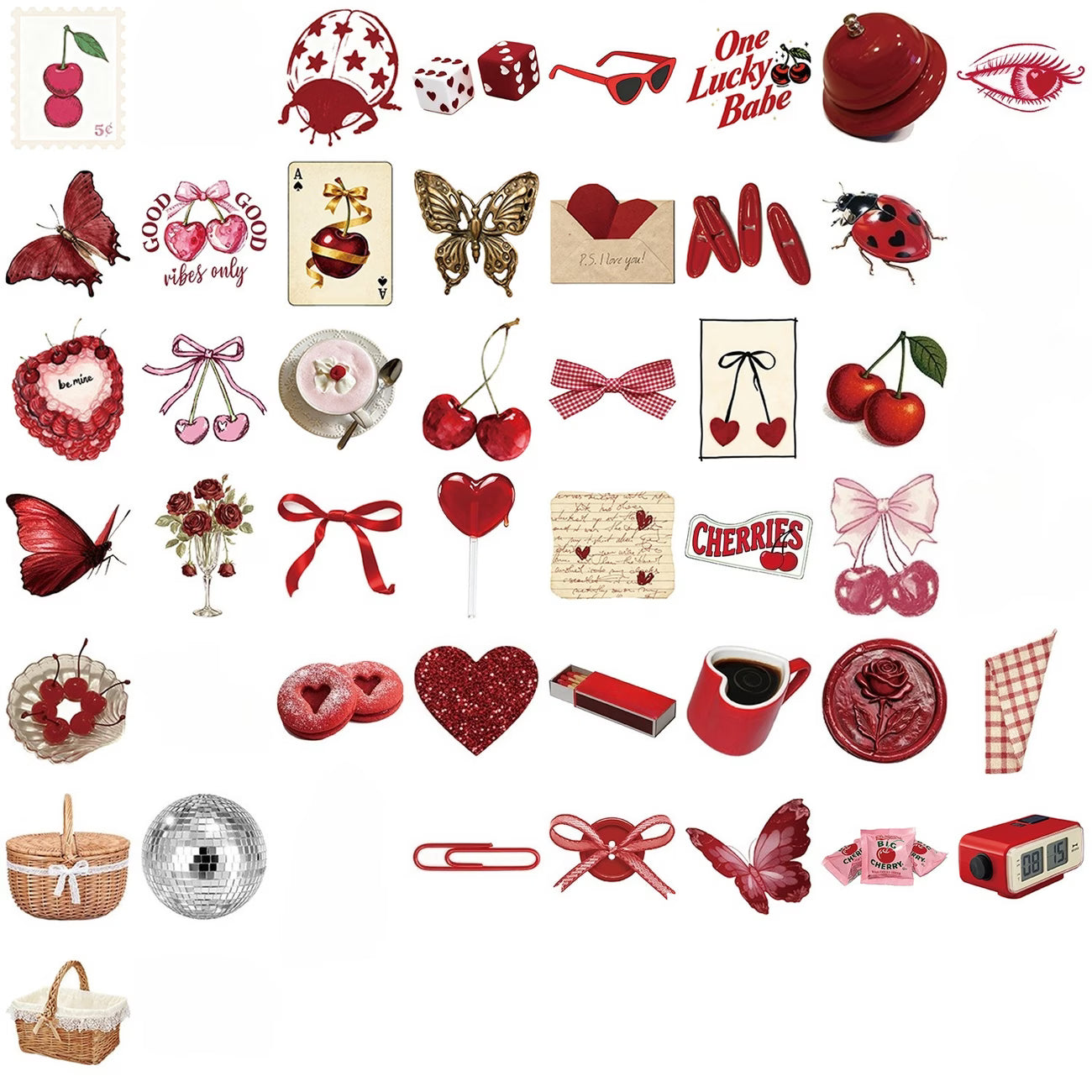 STICKERS COQUETTE RED