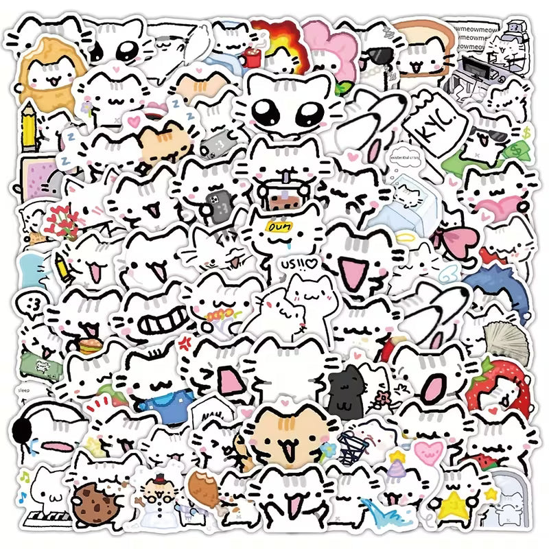 STICKERS GATITOS VINTAGE