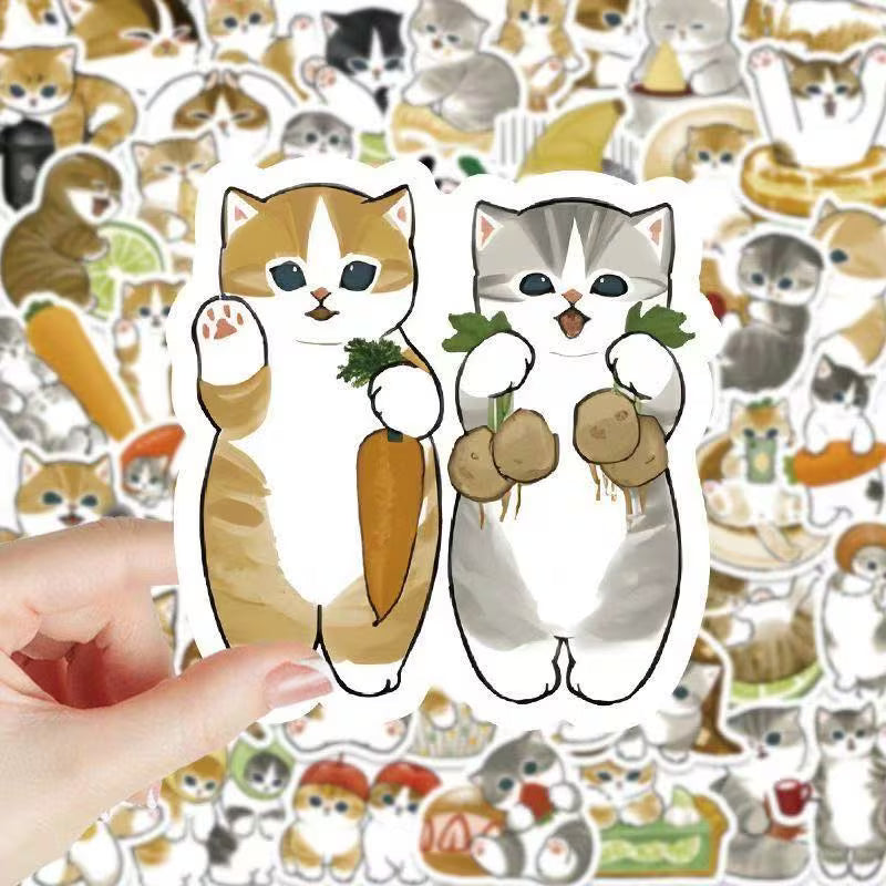 STICKERS GATOS & COMIDA