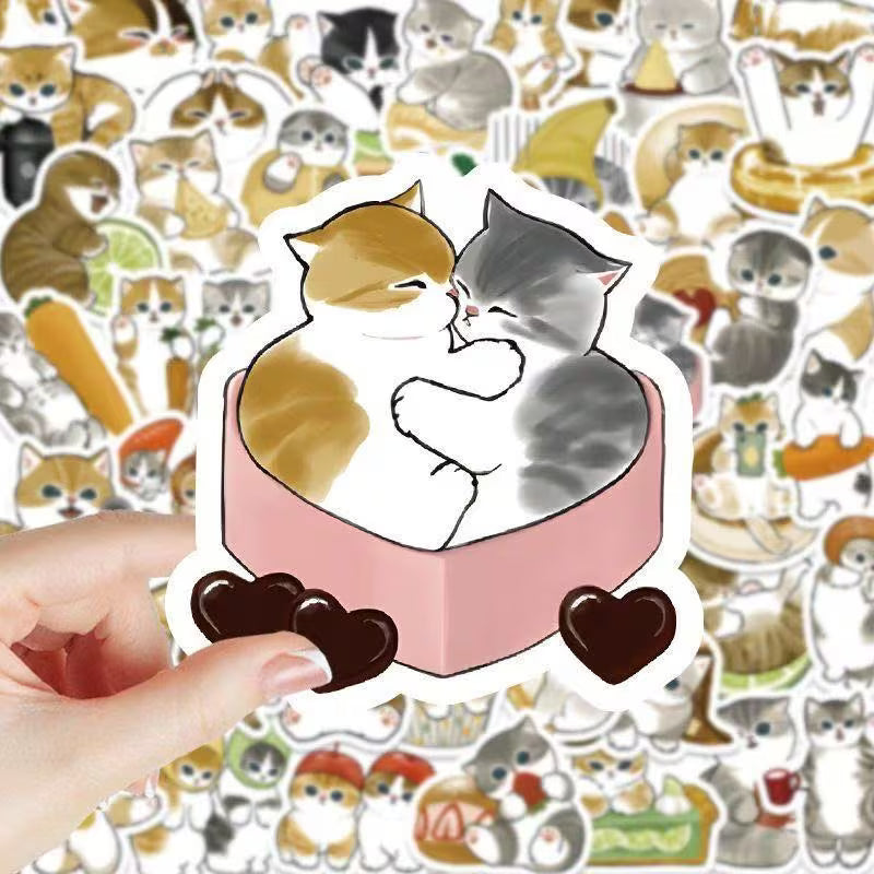 STICKERS GATOS & COMIDA