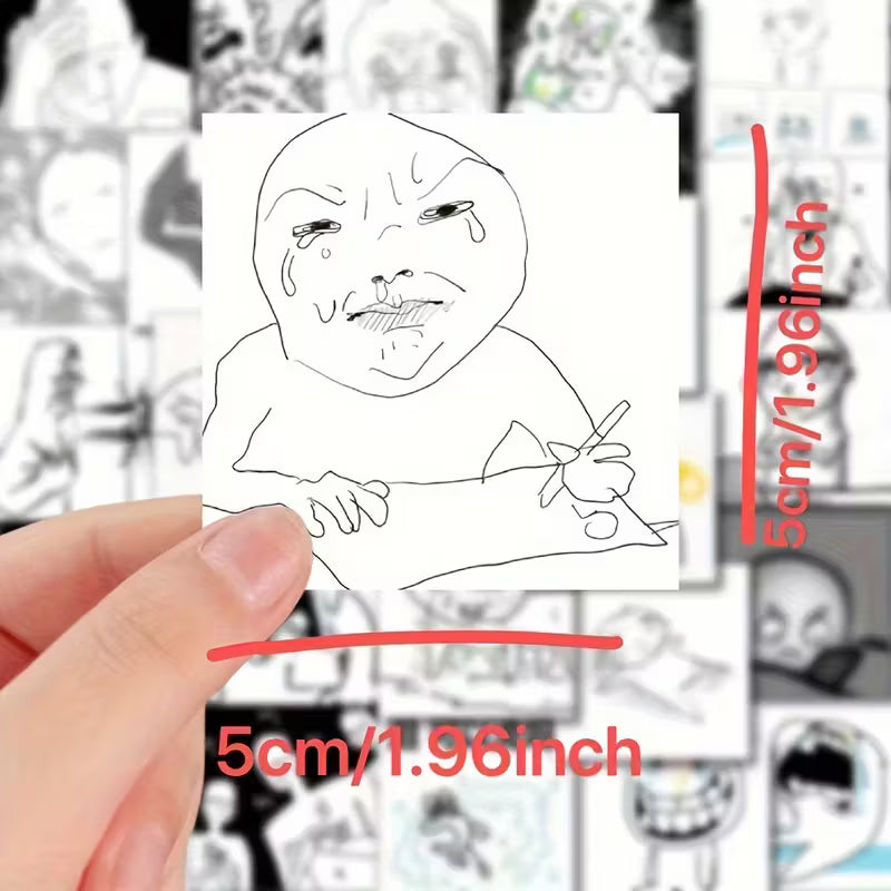 STICKERS EXPRESIONES LOCAS