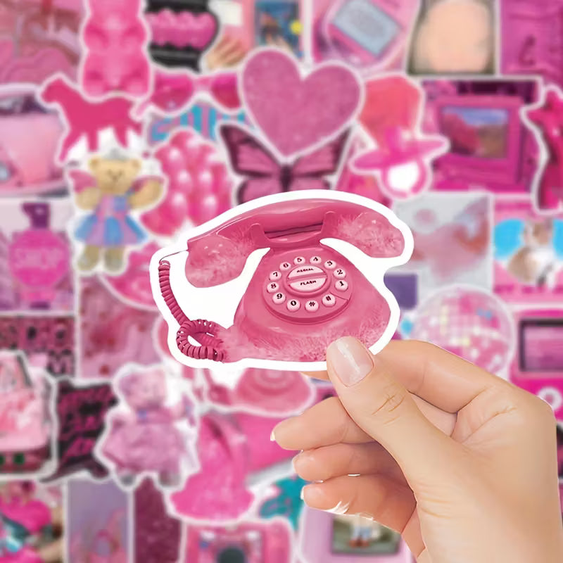 STICKERS ANIMADOS ROSADOS