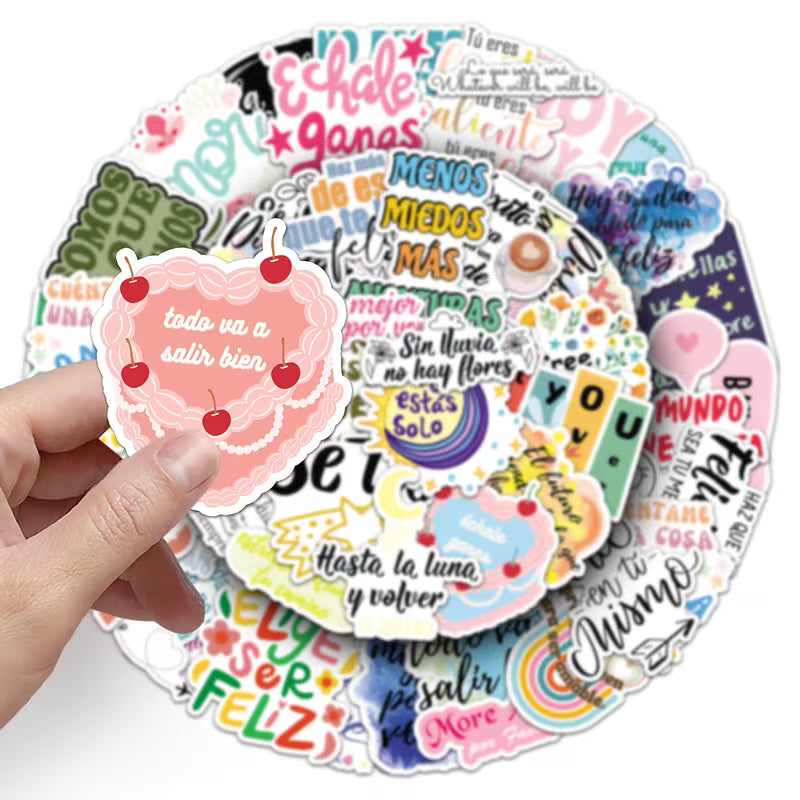 STICKERS FRASES INSPIRADORAS