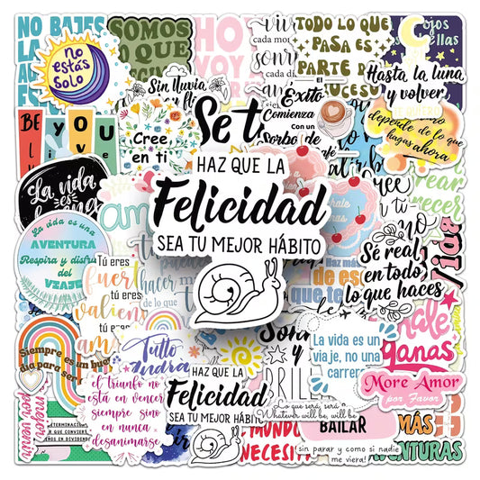 STICKERS FRASES INSPIRADORAS