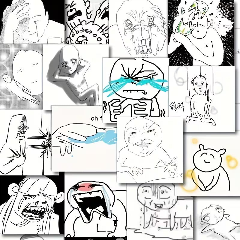 STICKERS EXPRESIONES LOCAS