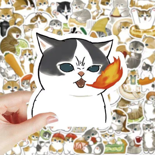 STICKERS GATOS & COMIDA