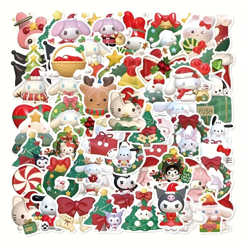 STICKERS SANRIO NAVIDAD