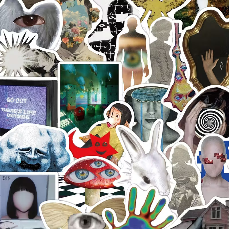 STICKERS SERIE CREAM CORE AESTHETICS