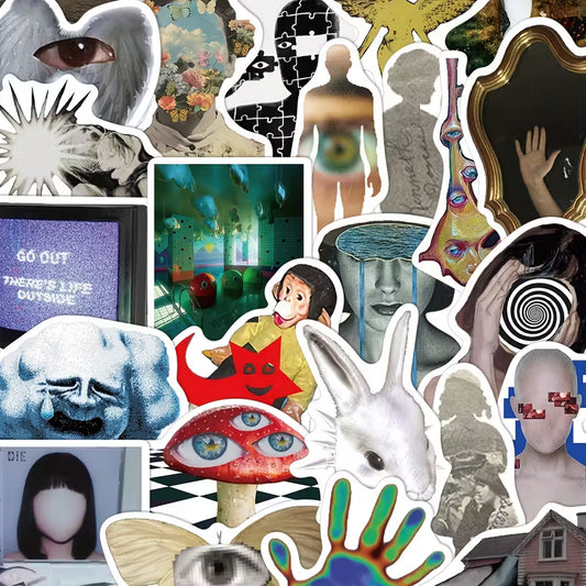 STICKERS SERIE CREAM CORE AESTHETICS