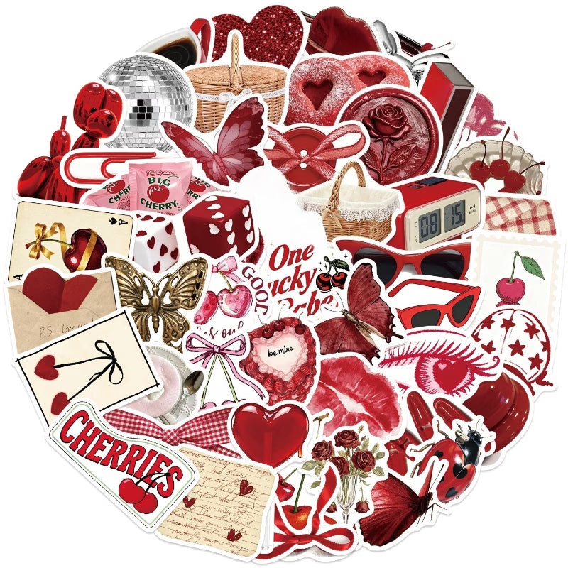 STICKERS COQUETTE RED