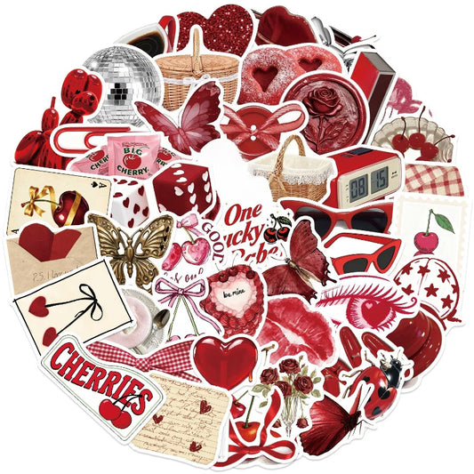 STICKERS COQUETTE RED