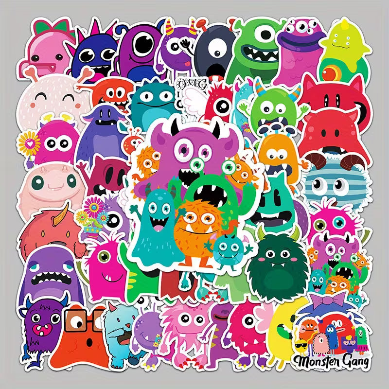 STICKERS MONSTRUOS ANIMADOS